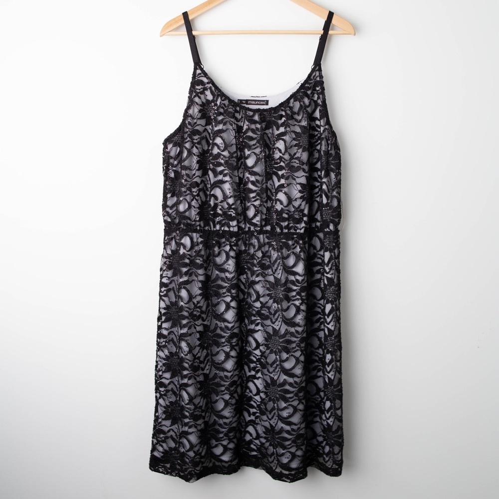 [Maurices] Black Lace Dress 1X